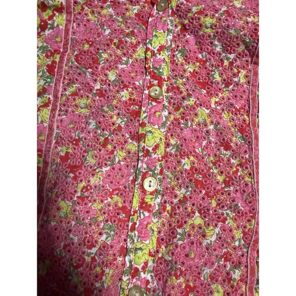 Robert Graham Women's‎ Cotton Button Down Shirt XL Paisley Hippie Boho - Picture 6 of 6